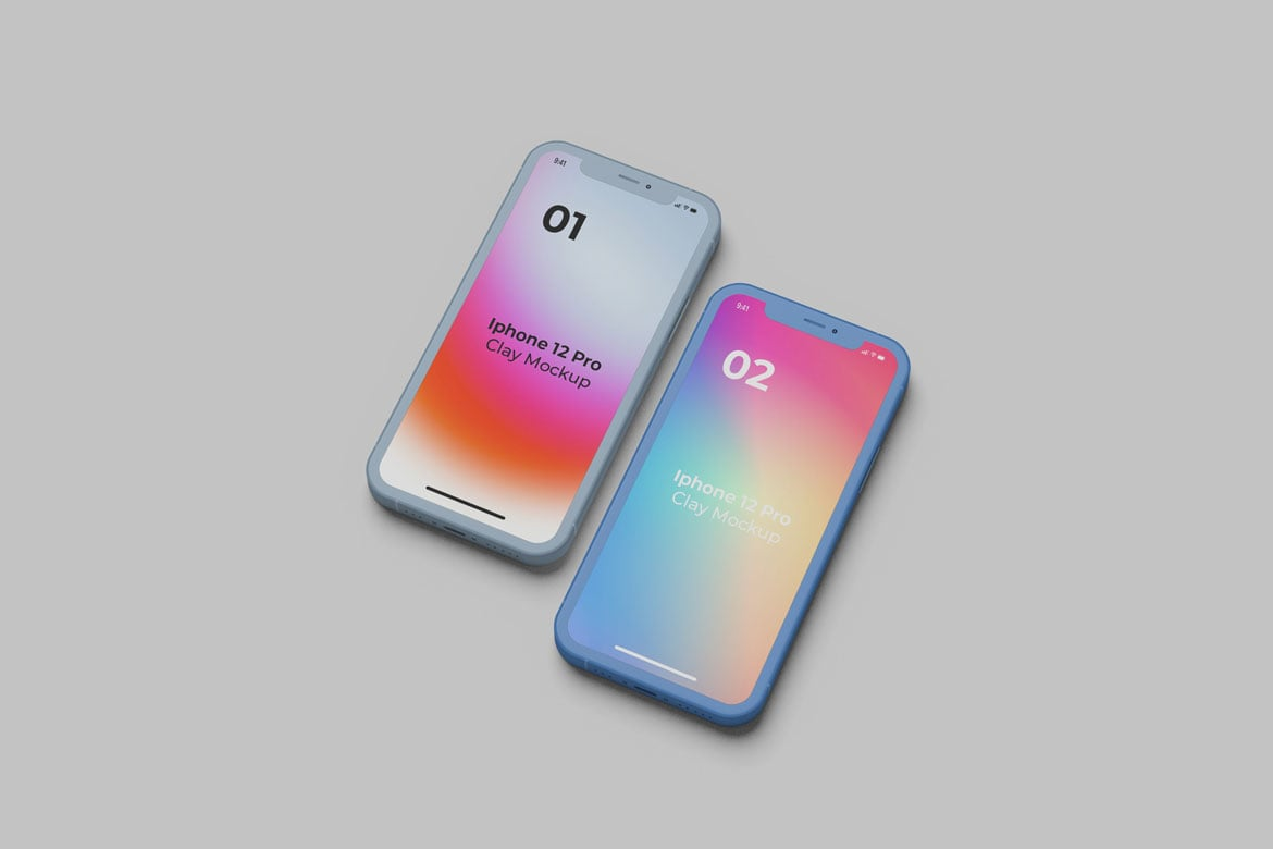 图片[2]-Phone 12 Pro Clay Mockup（378357）-技能树